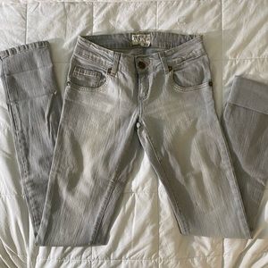 Zara TRF Denim Rules in Light Grey, Size 24-25